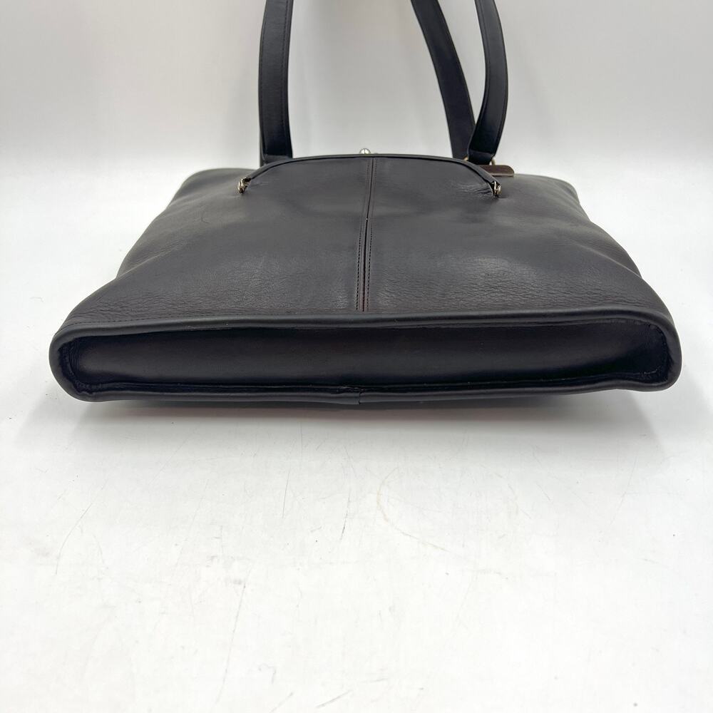 Vintage Coach Skinny Tote 9546 Brown Leather Handbag Purse - Picture 10 of 12